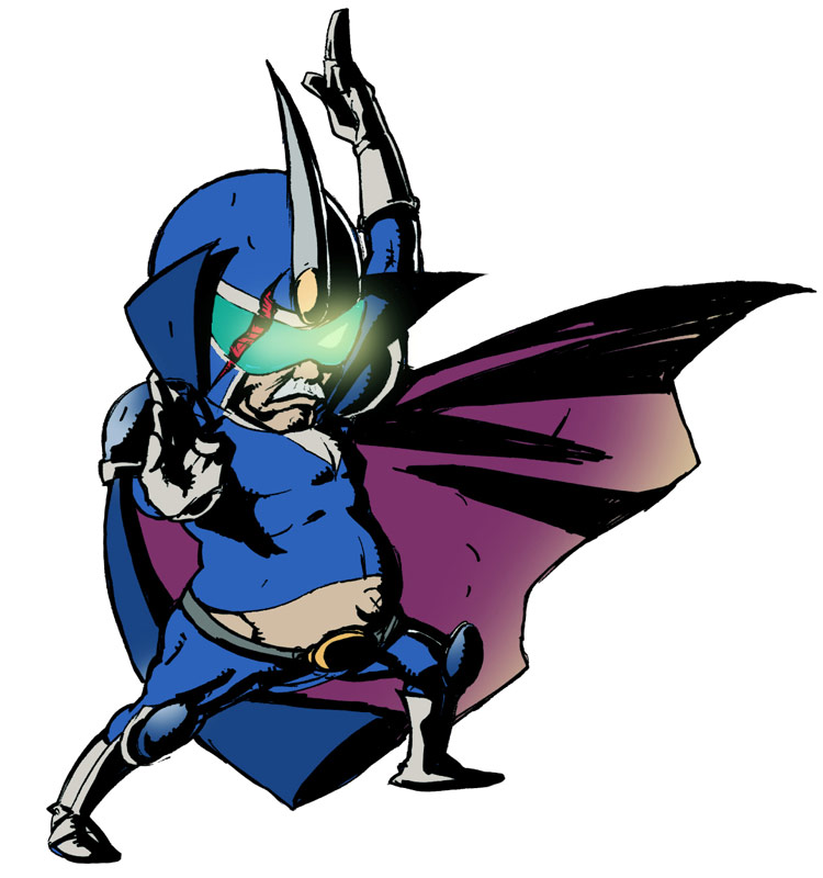 Captain Blue Art from Viewtiful Joe