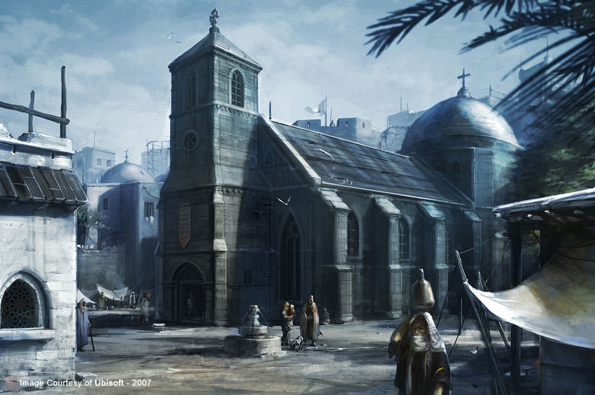 Acre Church Art from Assassin's Creed