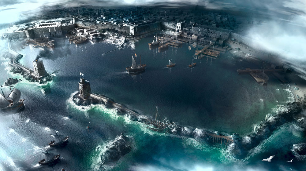Acre Port Art from Assassin's Creed