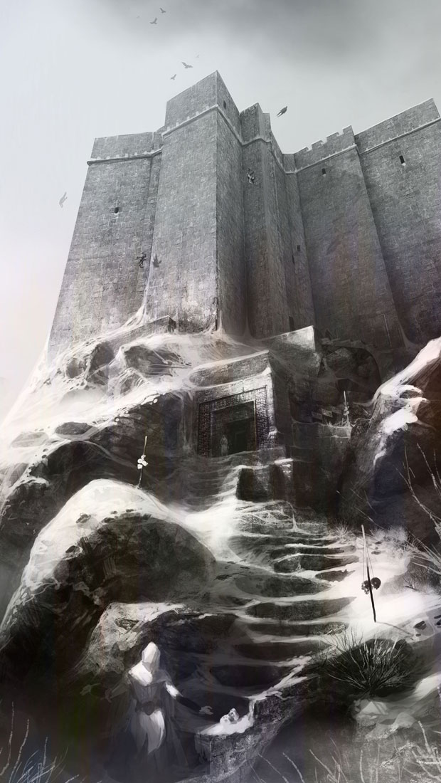 Masyaf Castle Entrance Art from Assassin's Creed