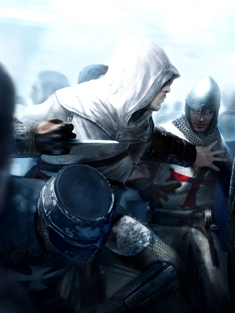 Altair Readying Hidden Blade Art from Assassin's Creed