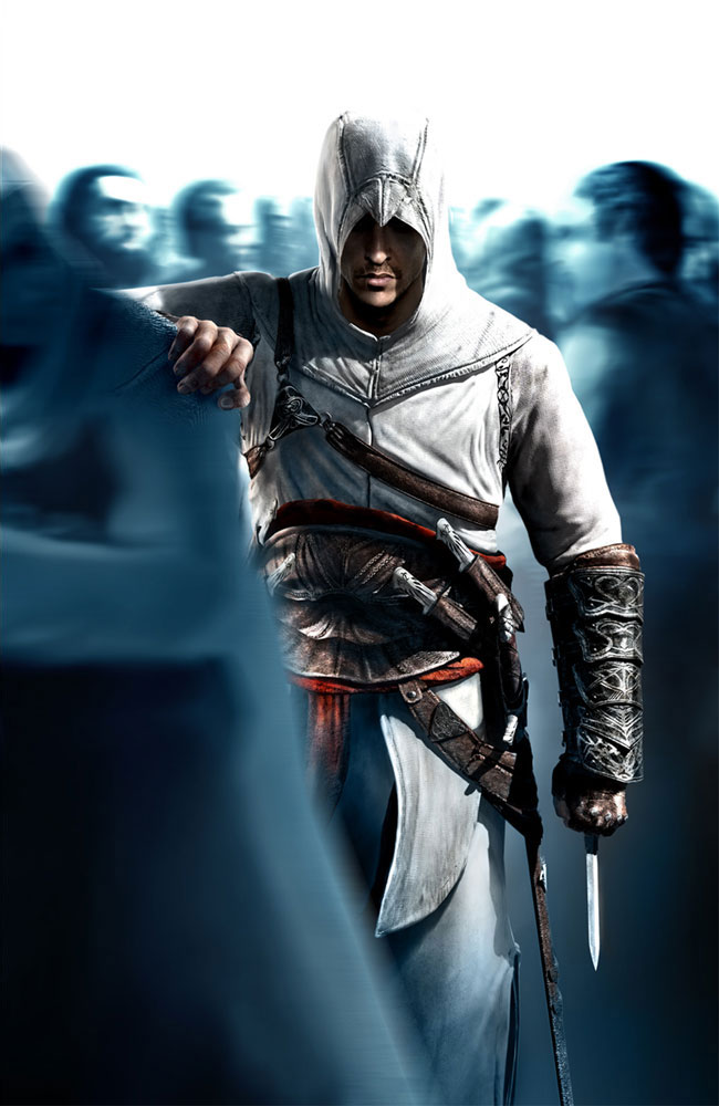 Altair Moving Through Crowd Art from Assassin's Creed