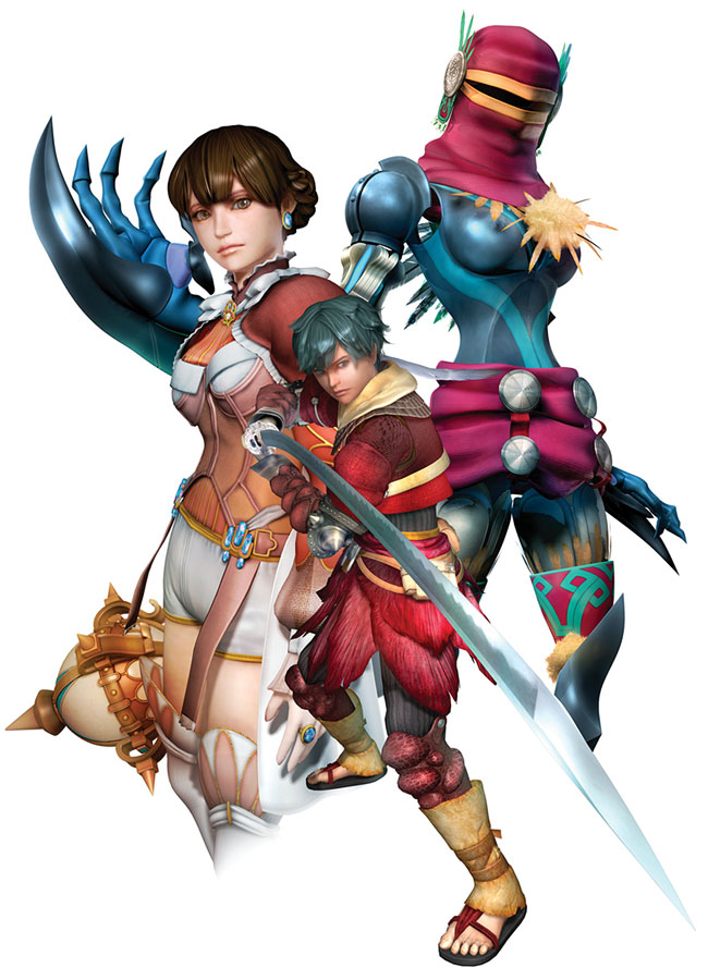 Main Characters Art from Baten Kaitos Origins