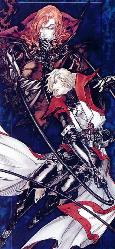 Walter Bernhard & Leon Belmont Art from Castlevania: Lament of Innocence