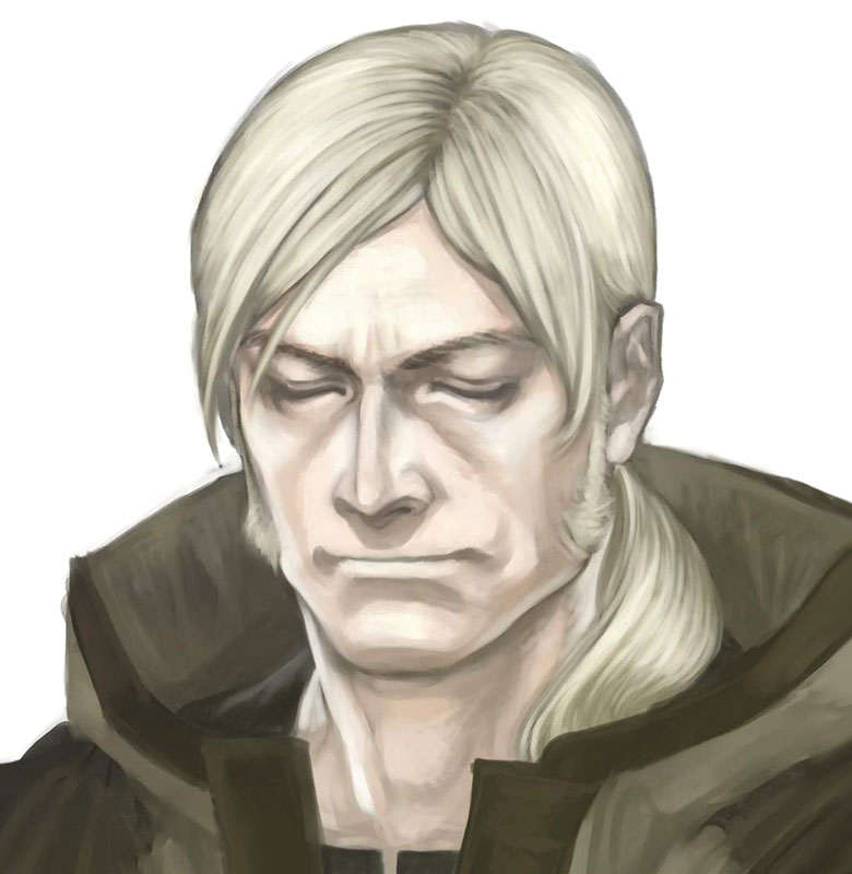 Leonard Face Art from Drakengard