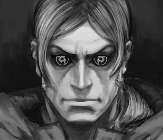 Leonard's Eyes Pact Mark Art from Drakengard