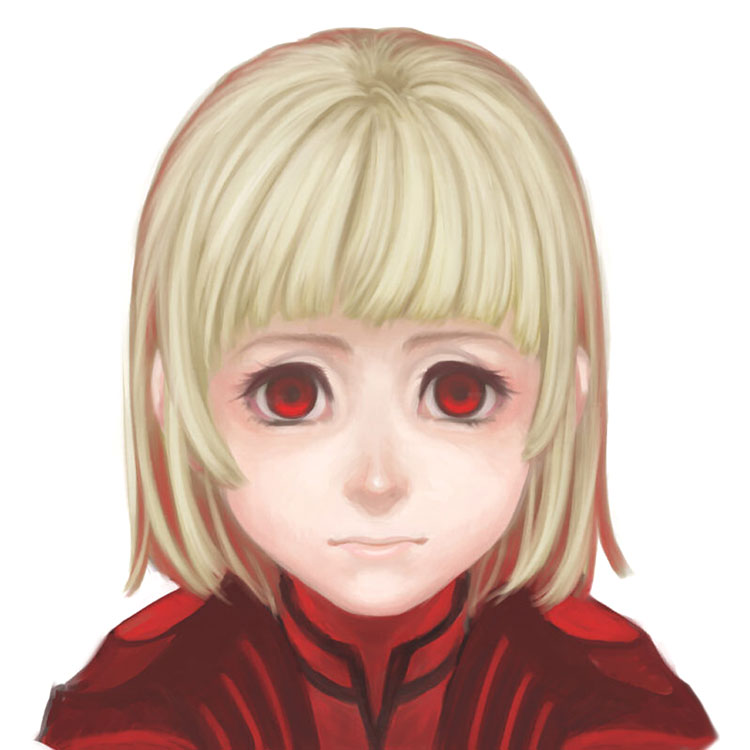 Manah Face Art from Drakengard