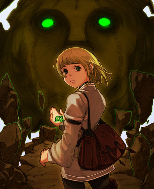 Seere & Golem Face Art from Drakengard