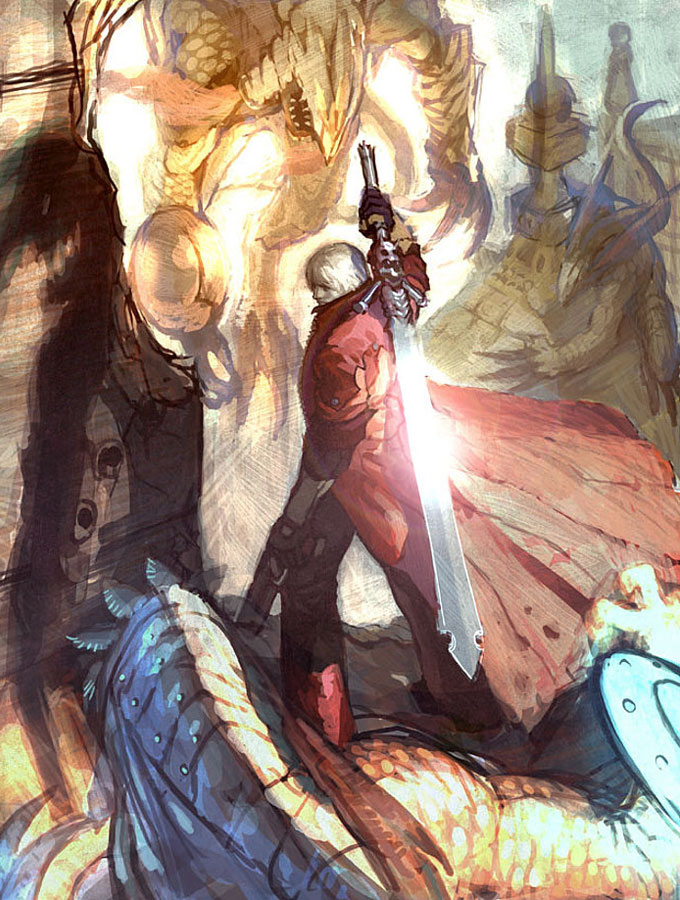 Dante Concept Art from Devil May Cry 4