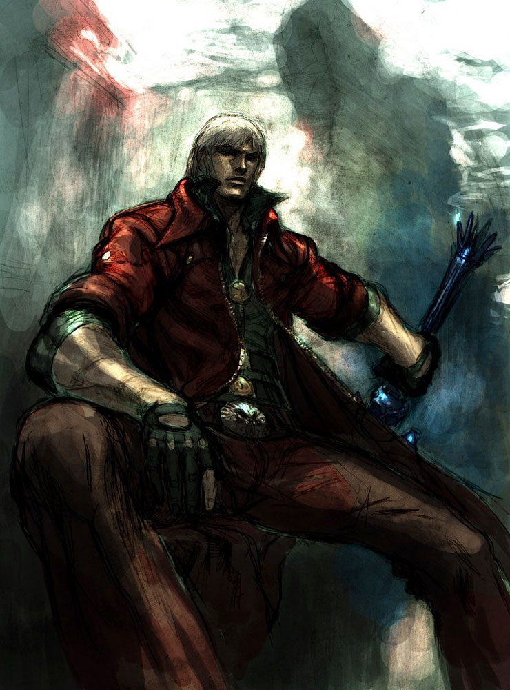 Dante Casual Concept Art from Devil May Cry 4