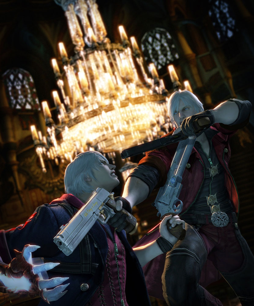 Nero versus Dante Art from Devil May Cry 4