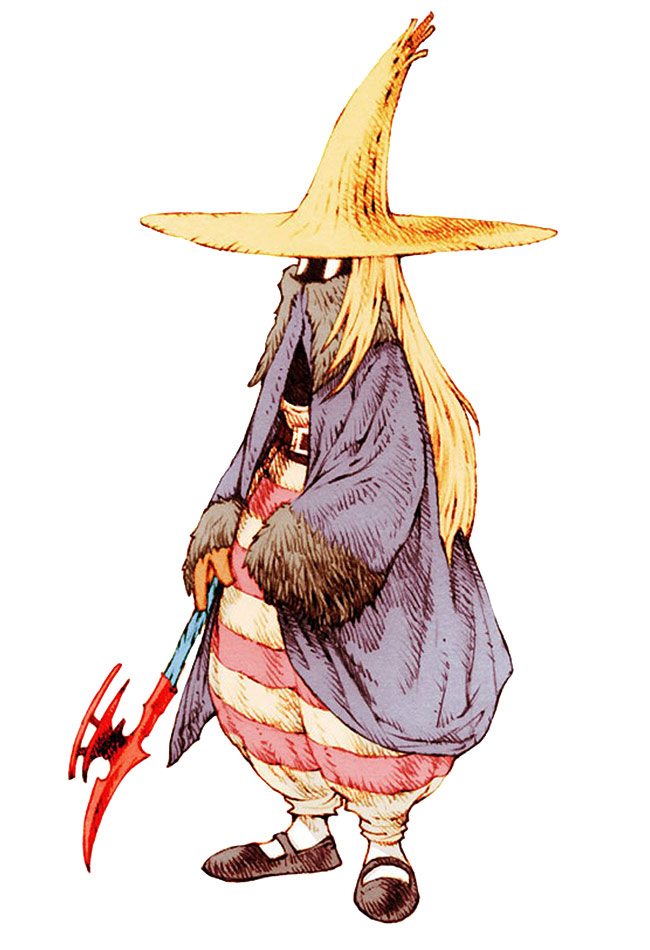 Black Mage Female Art from Final Fantasy Tactics