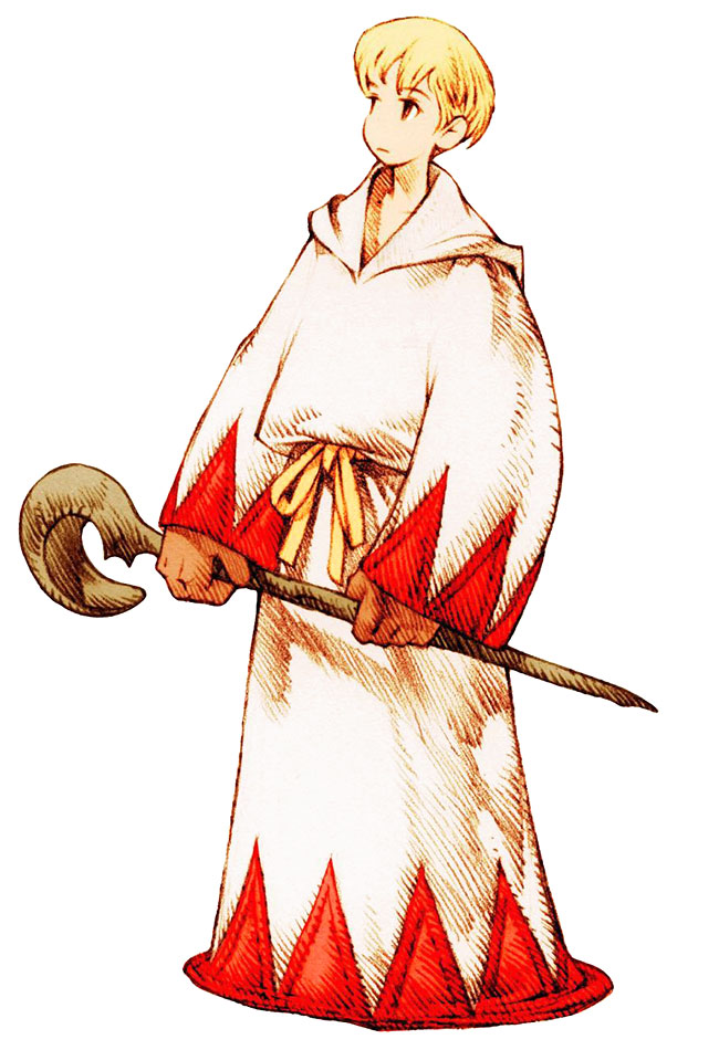 White Mage Male Art from Final Fantasy Tactics