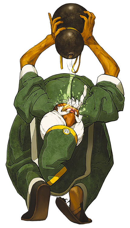 Chin Gentsai Art from The King of Fighters 2002