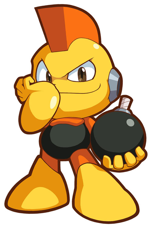 Bomb Man Art from Mega Man Powered Up