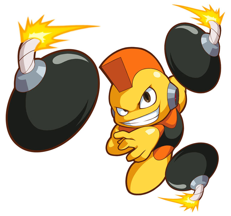 Bomb Man Artwork from Mega Man Powered Up