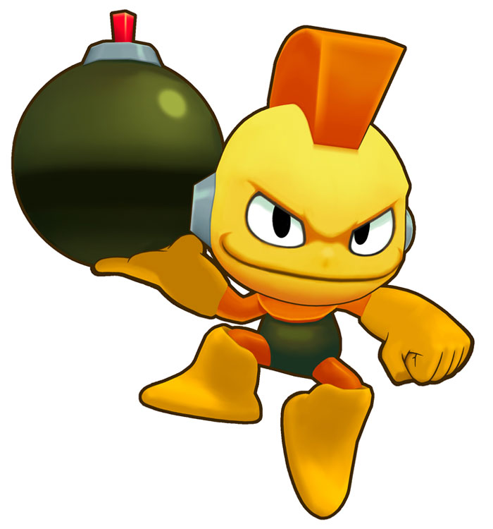 Bomb Man Render from Mega Man Powered Up