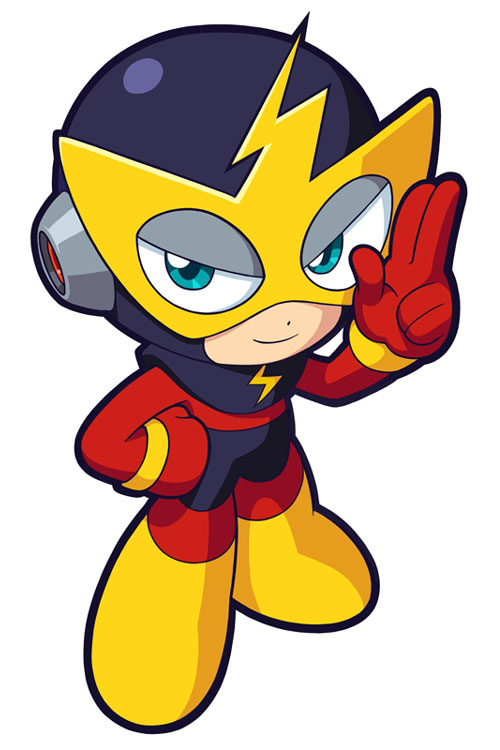 Elec Man Artwork from Mega Man Powered Up