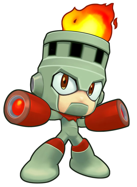 Fire Man Render from Mega Man Powered Up