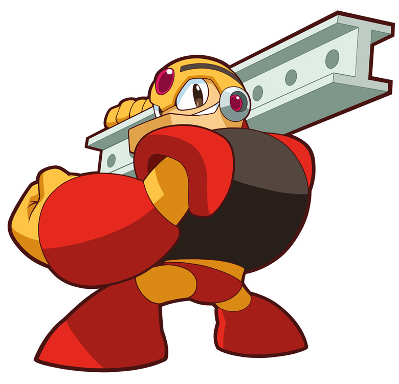 Guts Man Artwork from Mega Man Powered Up