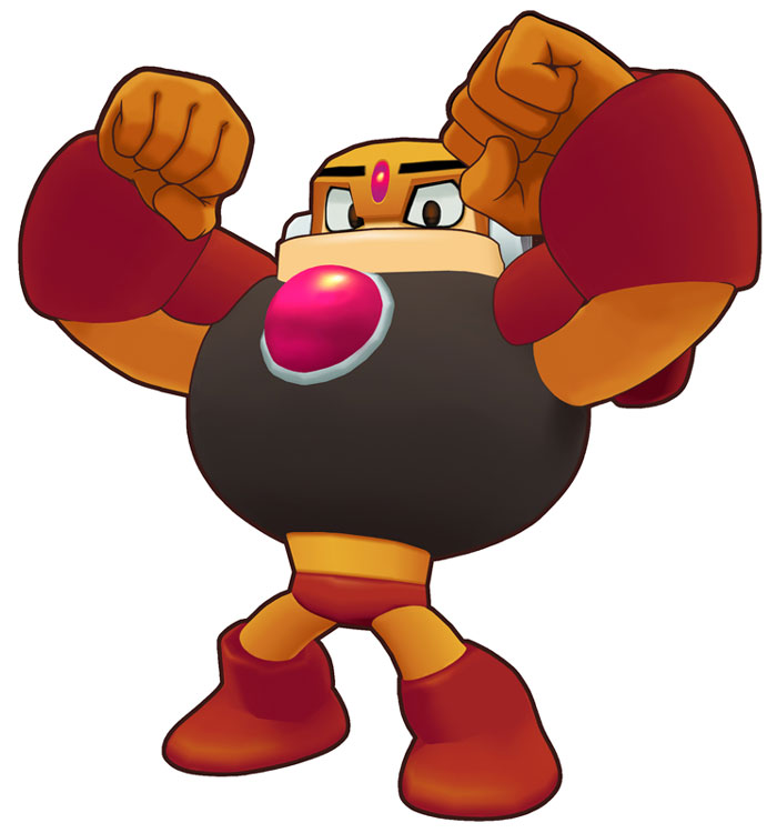 Guts Man Render from Mega Man Powered Up