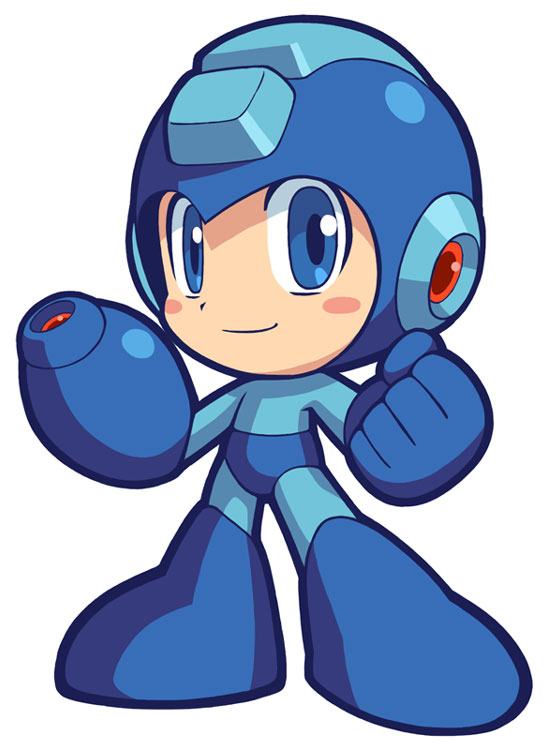 Mega Man Art from Mega Man Powered Up