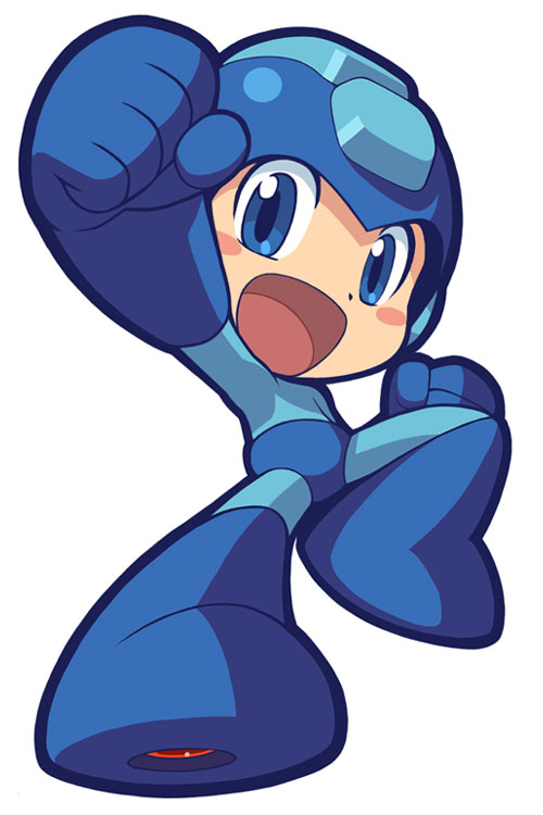 Mega Man Artwork from Mega Man Powered Up