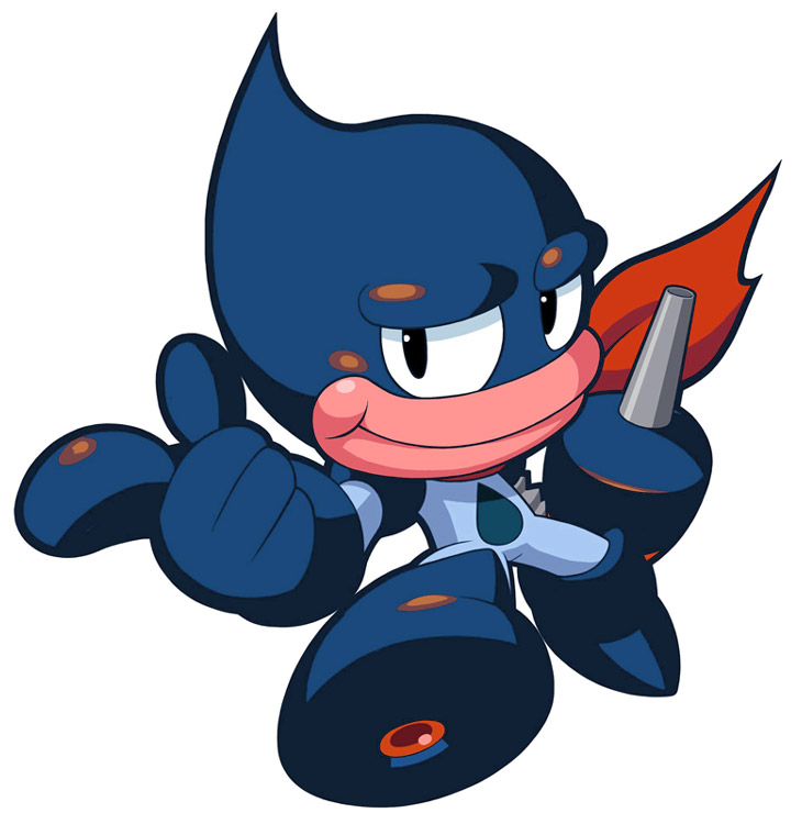 Oil Man Art from Mega Man Powered Up