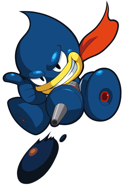 Oil Man Artwork from Mega Man Powered Up