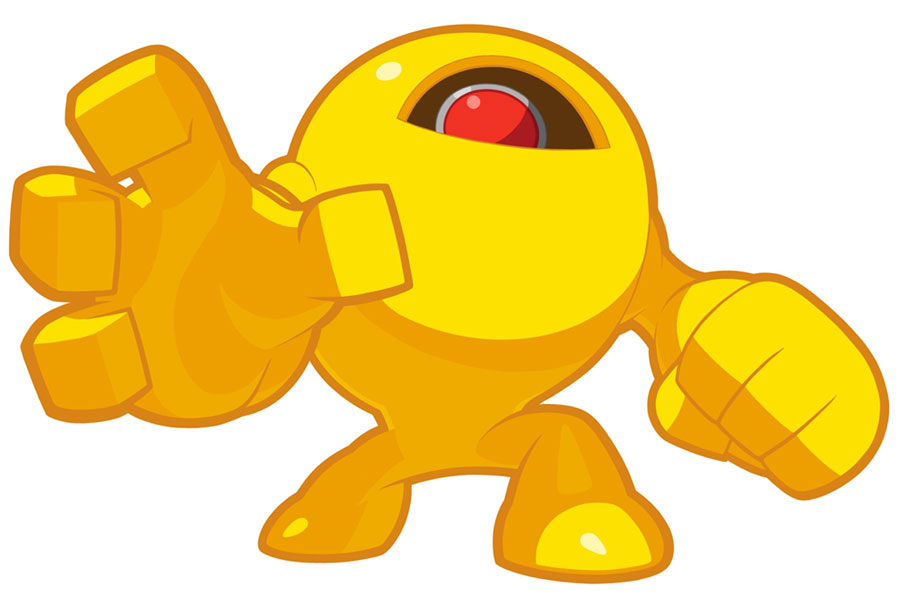Yellow Devil Art from Mega Man Powered Up