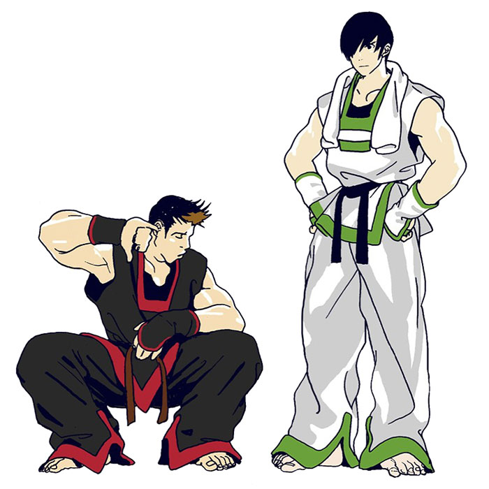 Dong Hwan & Jae Hoon Art from Garou: Mark of the Wolves
