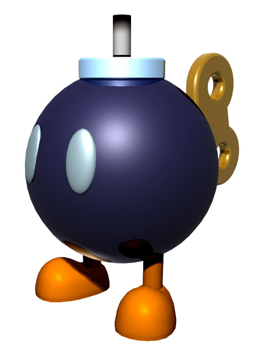 Bob-omb Art from New Super Mario Bros.