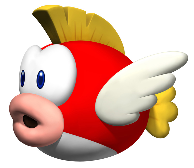 Cheep Cheep Art from New Super Mario Bros.