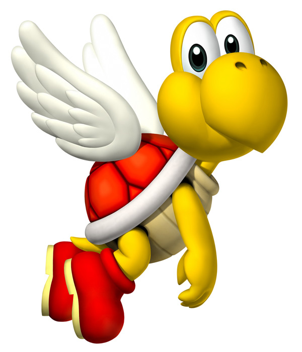 Koopa Paratroopa Art from New Super Mario Bros.