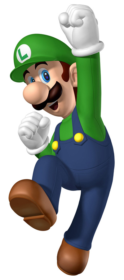 Luigi Art from New Super Mario Bros.