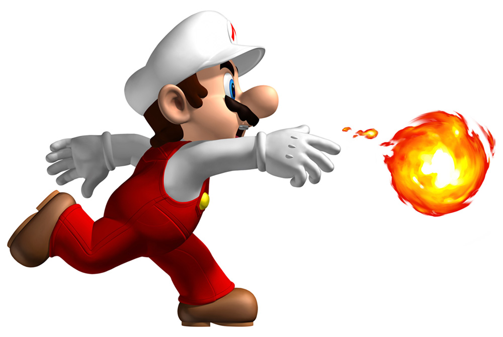 Fire Mario Art from New Super Mario Bros.