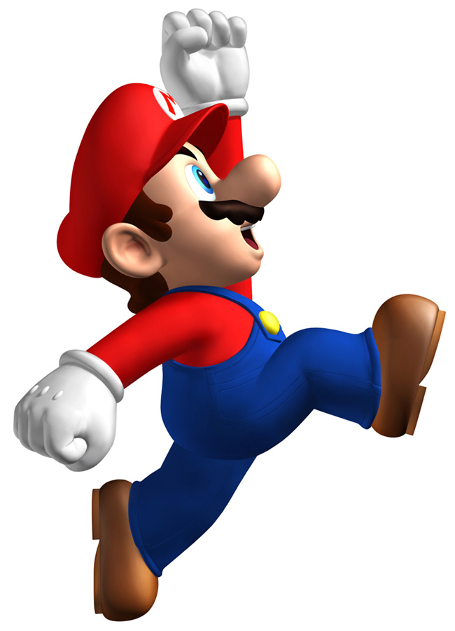 Mario Jumping Art from New Super Mario Bros.