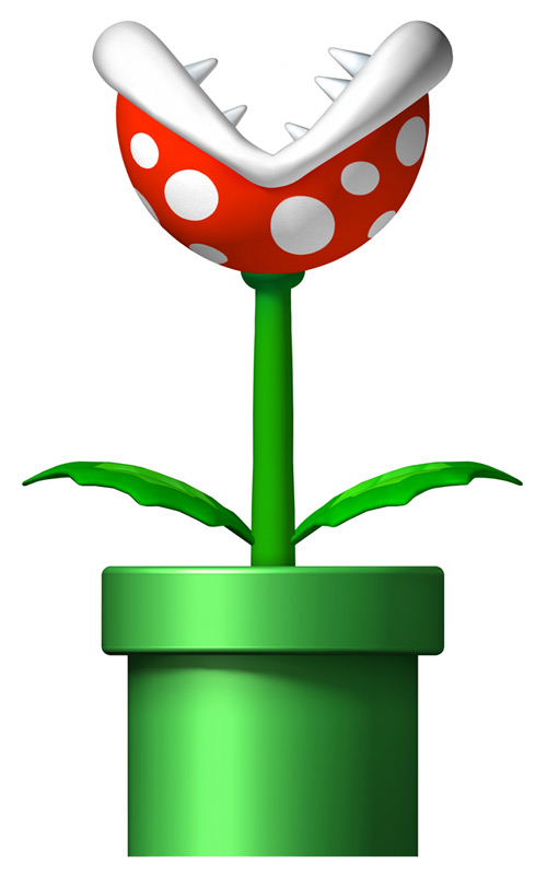 Piranha Plant Art from New Super Mario Bros.