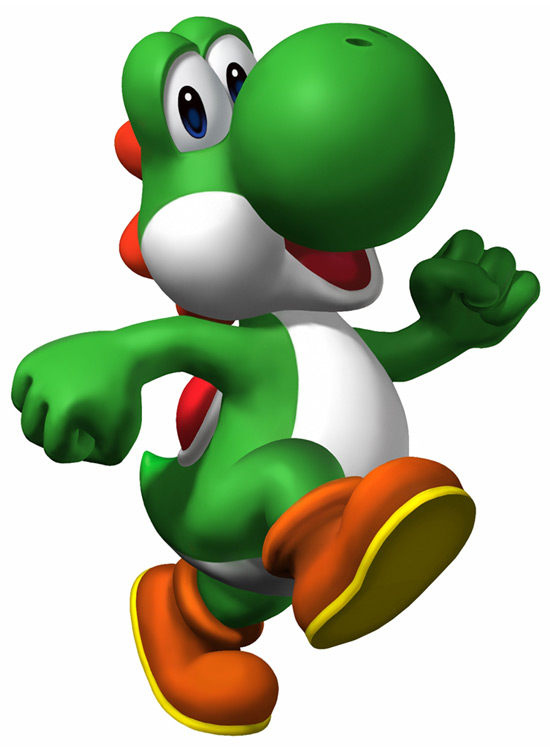 Yoshi Art from New Super Mario Bros.