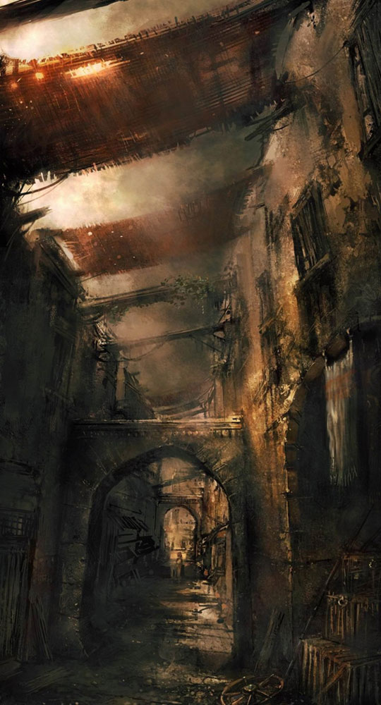 Babylon Alleyway Art from Prince of Persia: The Two Thrones