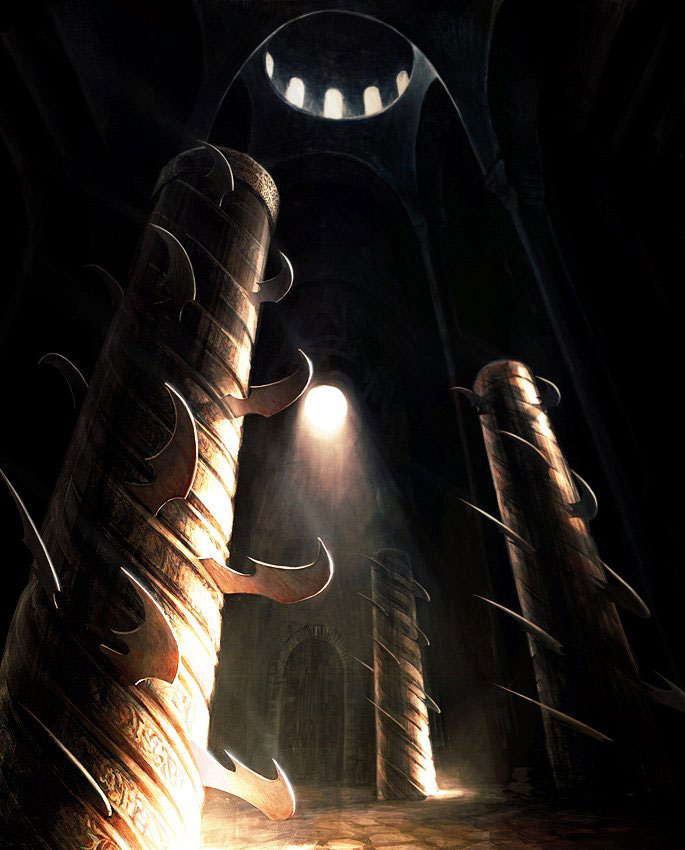 Bladed Columns Art from Prince of Persia: The Two Thrones