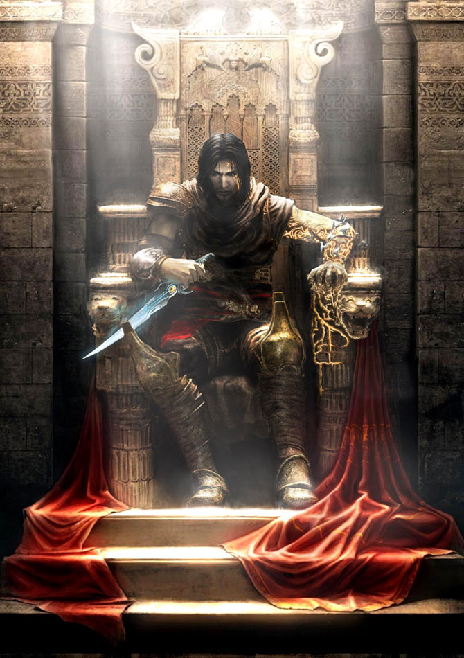 Prince on Throne Art from Prince of Persia: The Two Thrones