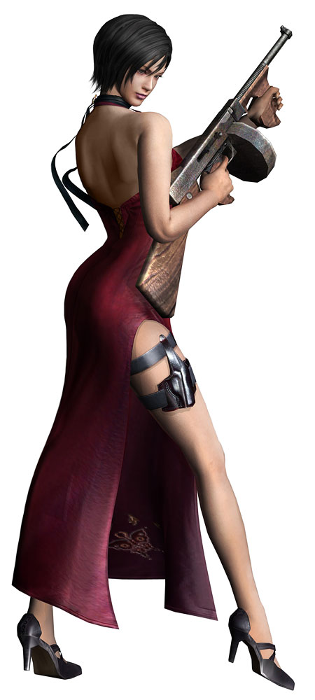 Ada Wong & Chicago Typewriter Art from Resident Evil 4