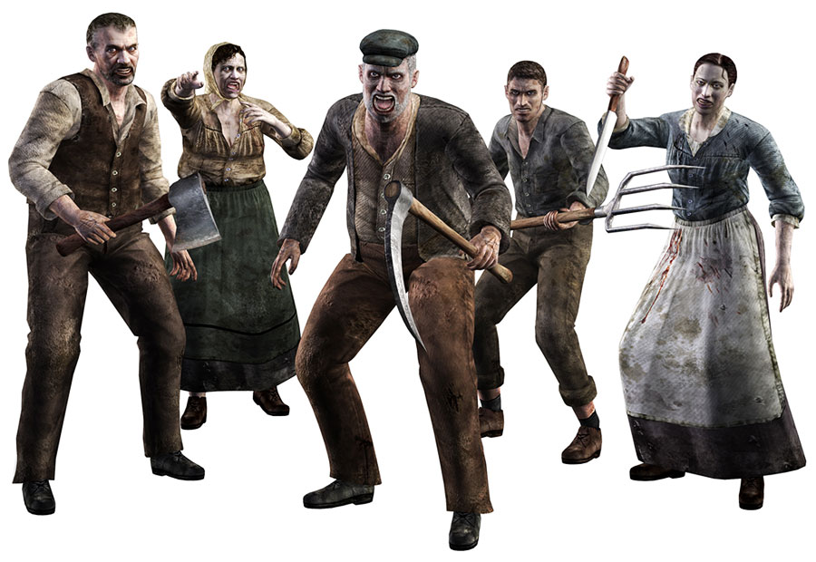 Ganados Art from Resident Evil 4