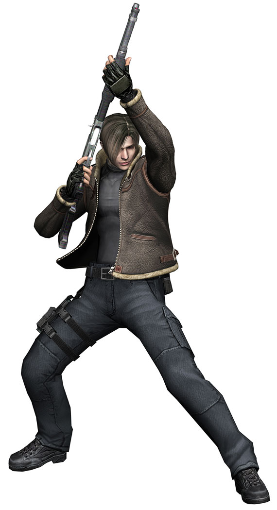 Leon & Riot Gun Art from Resident Evil 4