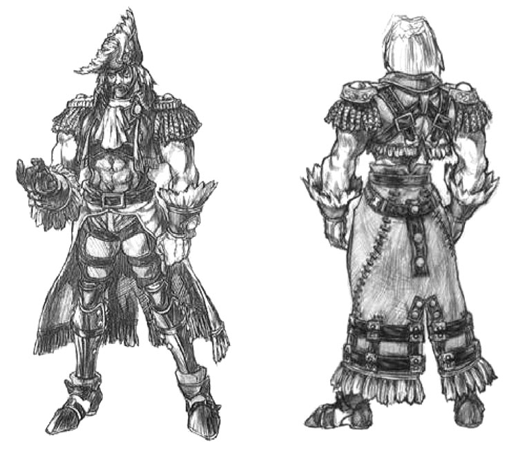 Cervantes Sketch from Soulcalibur