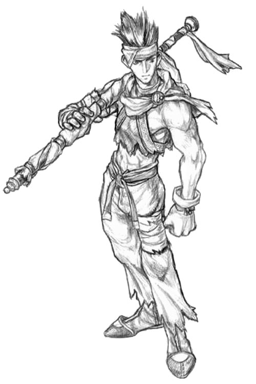 Hwang Sketch from Soulcalibur