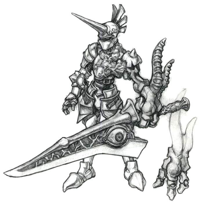 Nightmare & Soul Edge Sketch from Soulcalibur