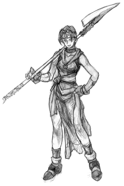 Seung Mina Sketch from Soulcalibur