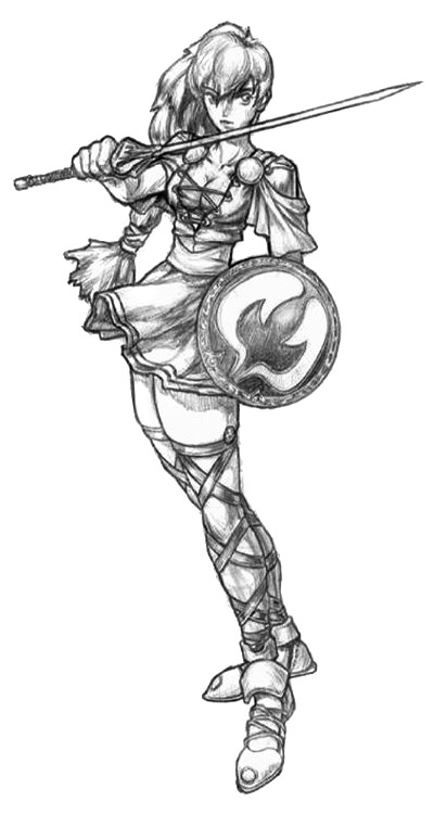 Sophitia Concept Sketch from Soulcalibur